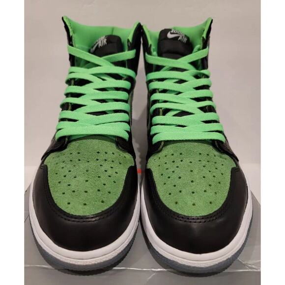 Nike Air Jordan 1 High Zoom Black Tomatillo CK6637 Shoes Mens 11 Fast Shipping - Picture 3 of 11
